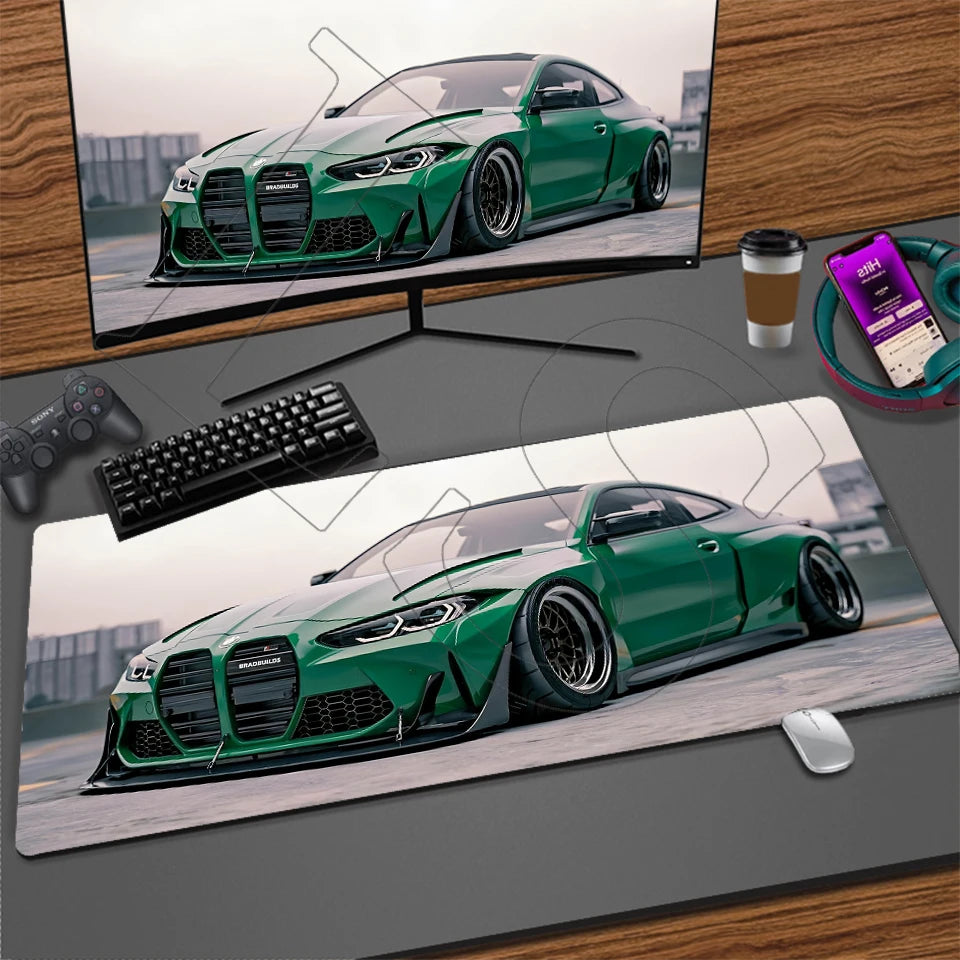 Sports Car XXL Gaming Mouse Pad – Non-Slip Desk Mat