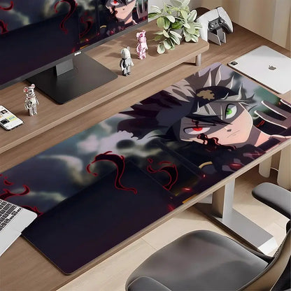 Black Clover Anime Gaming Mouse Pad XXL – Waterproof Non-Slip Desk Mat (Asta & Magic Grimoire Design)