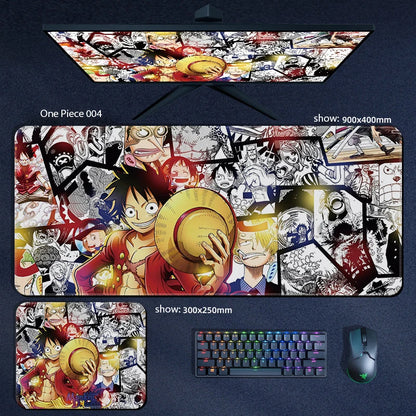 One Piece Anime Character XXL Gaming Mouse Pad – Luffy, Zoro & Crew Desk Mat