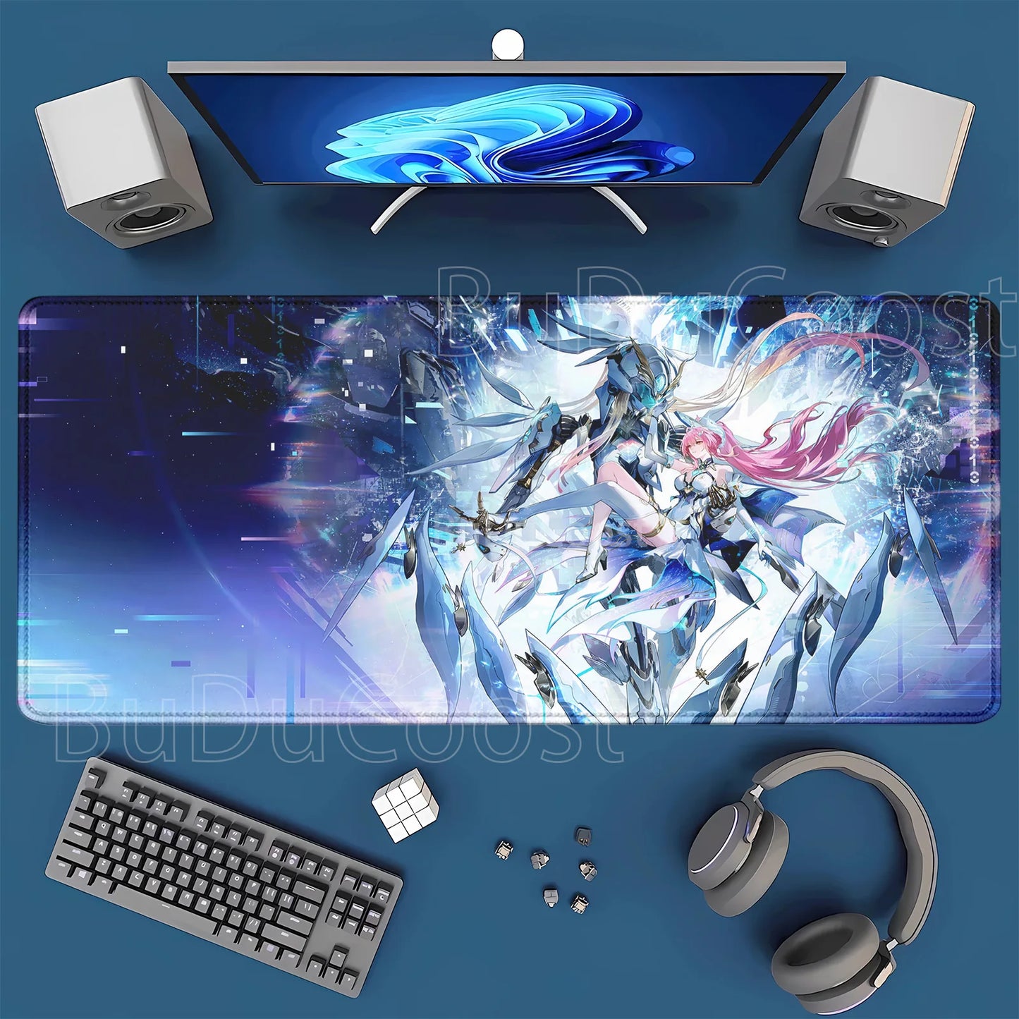 Gaming Mousepad Aemeath Wuthering  400x900mm HD Printing Desk Mat