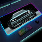 RGB Car Gaming Mouse Pad – LED Desk Mat