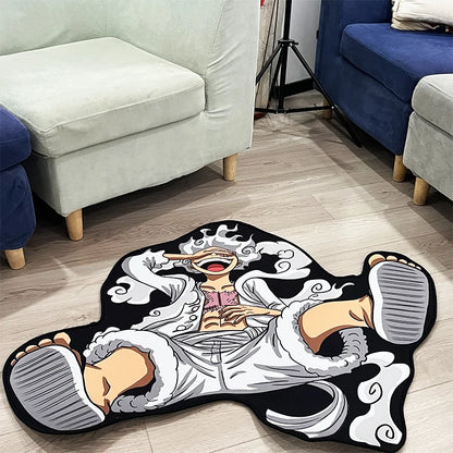 One Piece Gear 5 Luffy Rug – Non-Slip Anime Carpet for Bedroom, Gaming Room & Otaku Decor