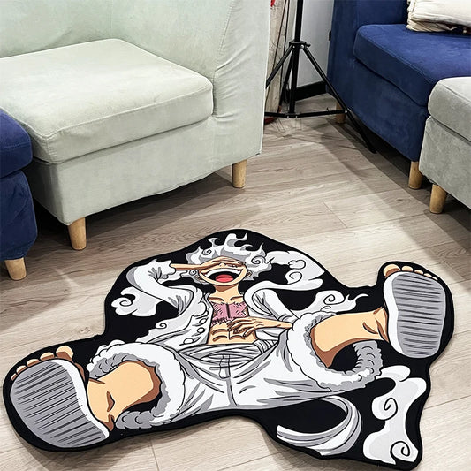 One Piece Gear 5 Luffy Rug – Non-Slip Anime Carpet for Bedroom, Gaming Room & Otaku Decor
