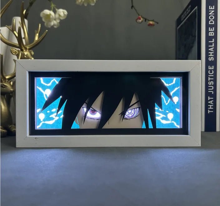 Uchiha Sasuke & Uzumaki Naruto 3D Anime LED Light Box