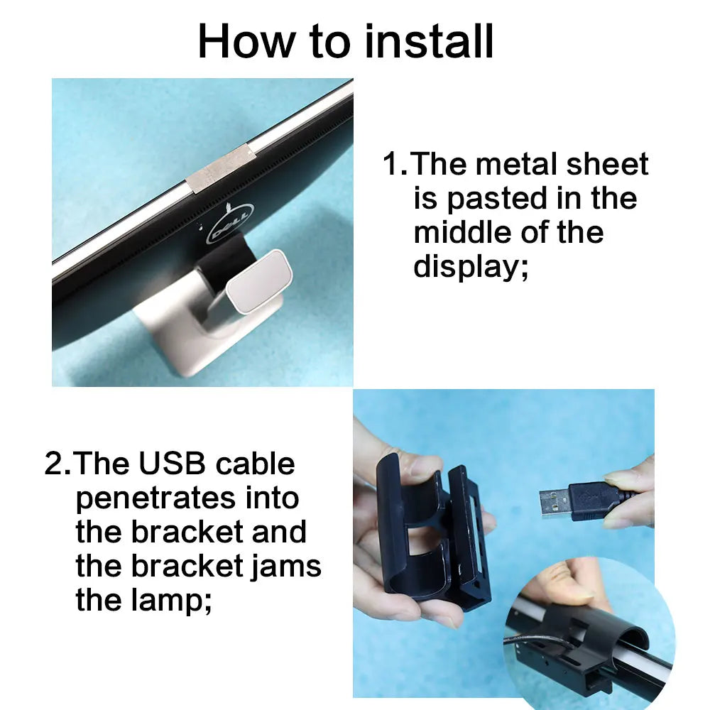 LED Monitor Light Bar – Eye-Care Screen Light with Stepless Dimming for Computer Monitors, Work & Gaming
