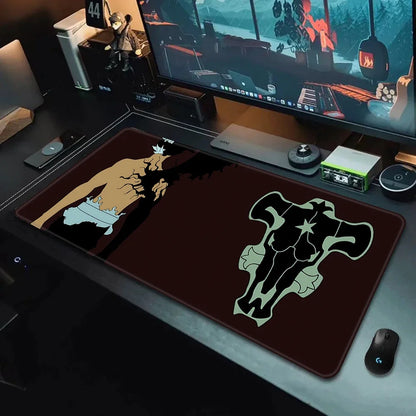 Black Clover XXL Gaming Mouse Pad (90×40cm) – HD Printed Anime Desk Mat with Non-Slip Base & Stitched Edges