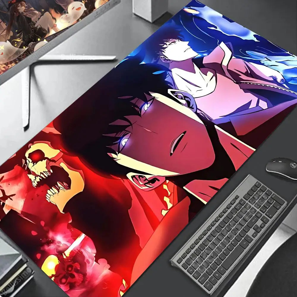 Solo Leveling XL Gaming Desk Mat – Shadow Hunter Edition | Anime Mousepad