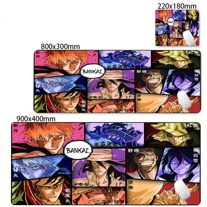 Bleach XXL Gaming Desk Mat – Kurosaki Ichigo Black & White Edition