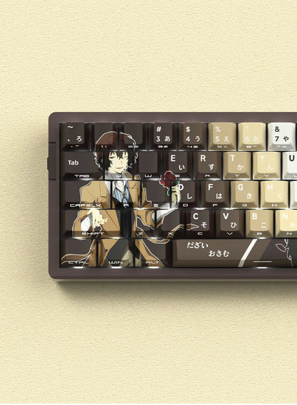 NEON SHOGUN Keycap Set – 129-Key Anime PBT Side-Glow Edition
