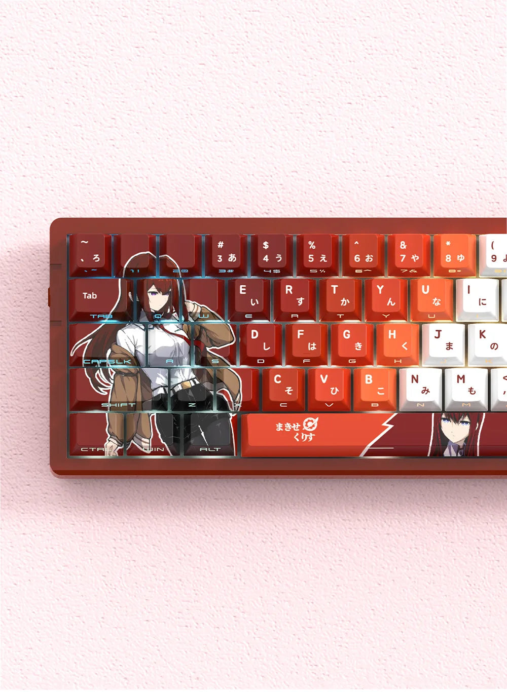 NEON SHOGUN Keycap Set – 129-Key Anime PBT Side-Glow Edition