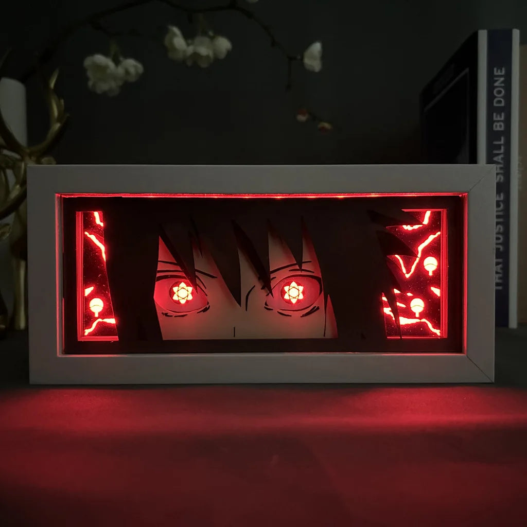 Uchiha Sasuke & Uzumaki Naruto 3D Anime LED Light Box