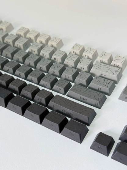 Aurora SideGlow Keycaps – Gradient RGB Shine-Through PBT