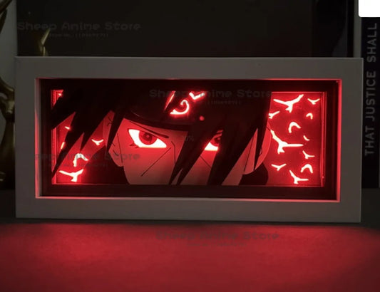 Uchiha Sasuke & Uzumaki Naruto 3D Anime LED Light Box