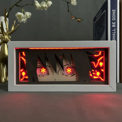 Uchiha Sasuke & Uzumaki Naruto 3D Anime LED Light Box