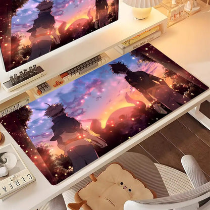 Black Clover Anime Gaming Mouse Pad XXL – Waterproof Non-Slip Desk Mat (Asta & Magic Grimoire Design)