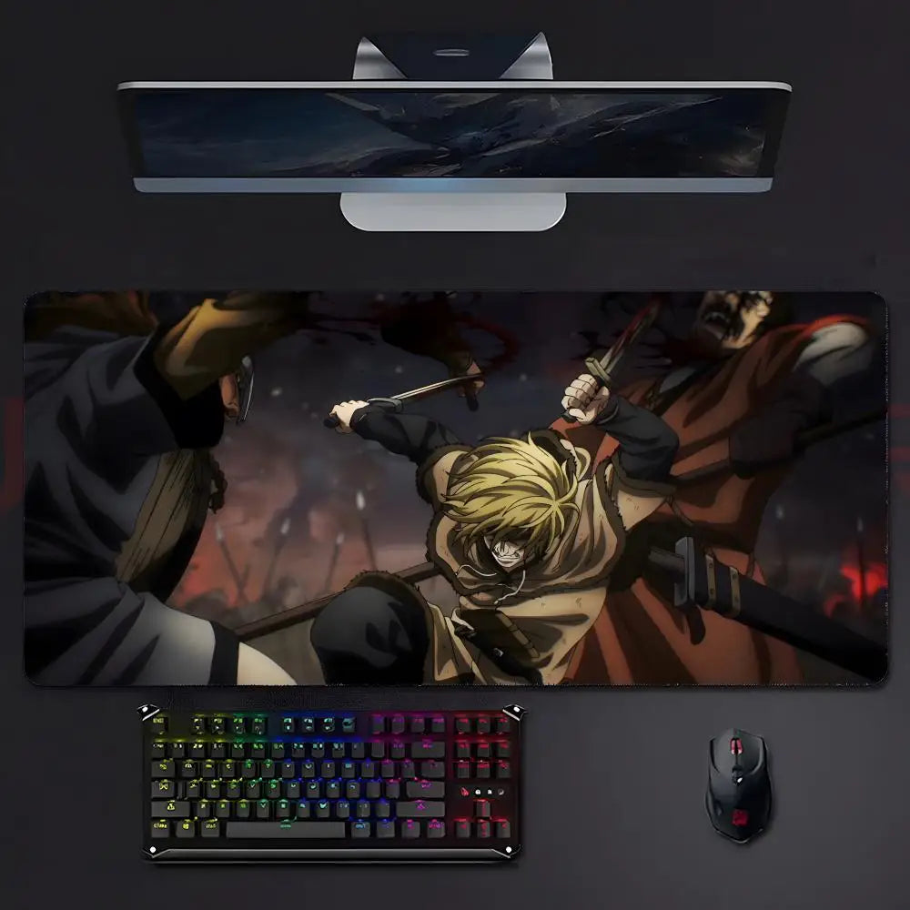 Vinland Saga XL Gaming Desk Mat – LockEdge Edition | Anime Mousepad