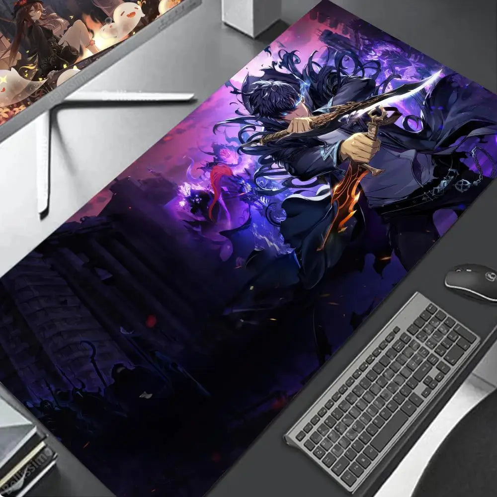 Solo Leveling XL Gaming Desk Mat – Shadow Hunter Edition | Anime Mousepad