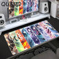 Demon Slayer XXL Gaming Mouse Pad – HD Anime Desk Mat with Non-Slip Base & Stitched Edges