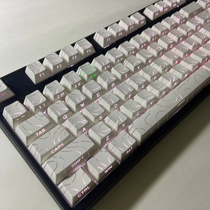 Aurora SideGlow Keycaps – Gradient RGB Shine-Through PBT
