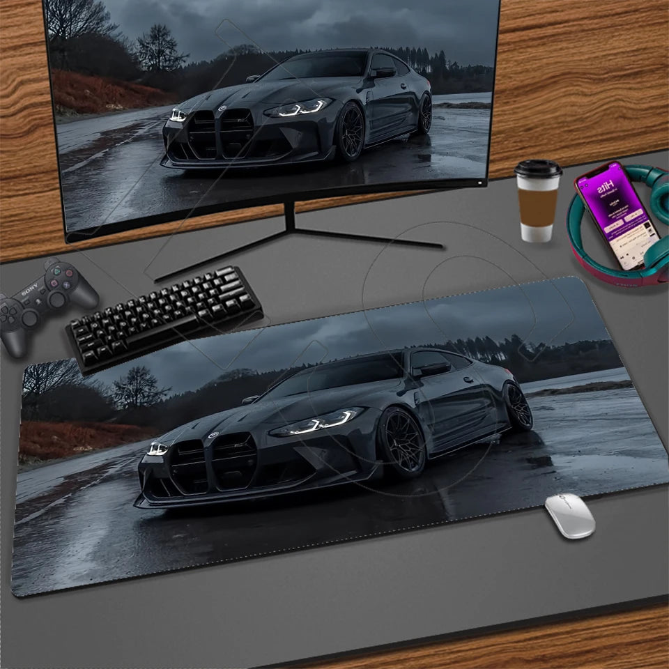 Sports Car XXL Gaming Mouse Pad – Non-Slip Desk Mat
