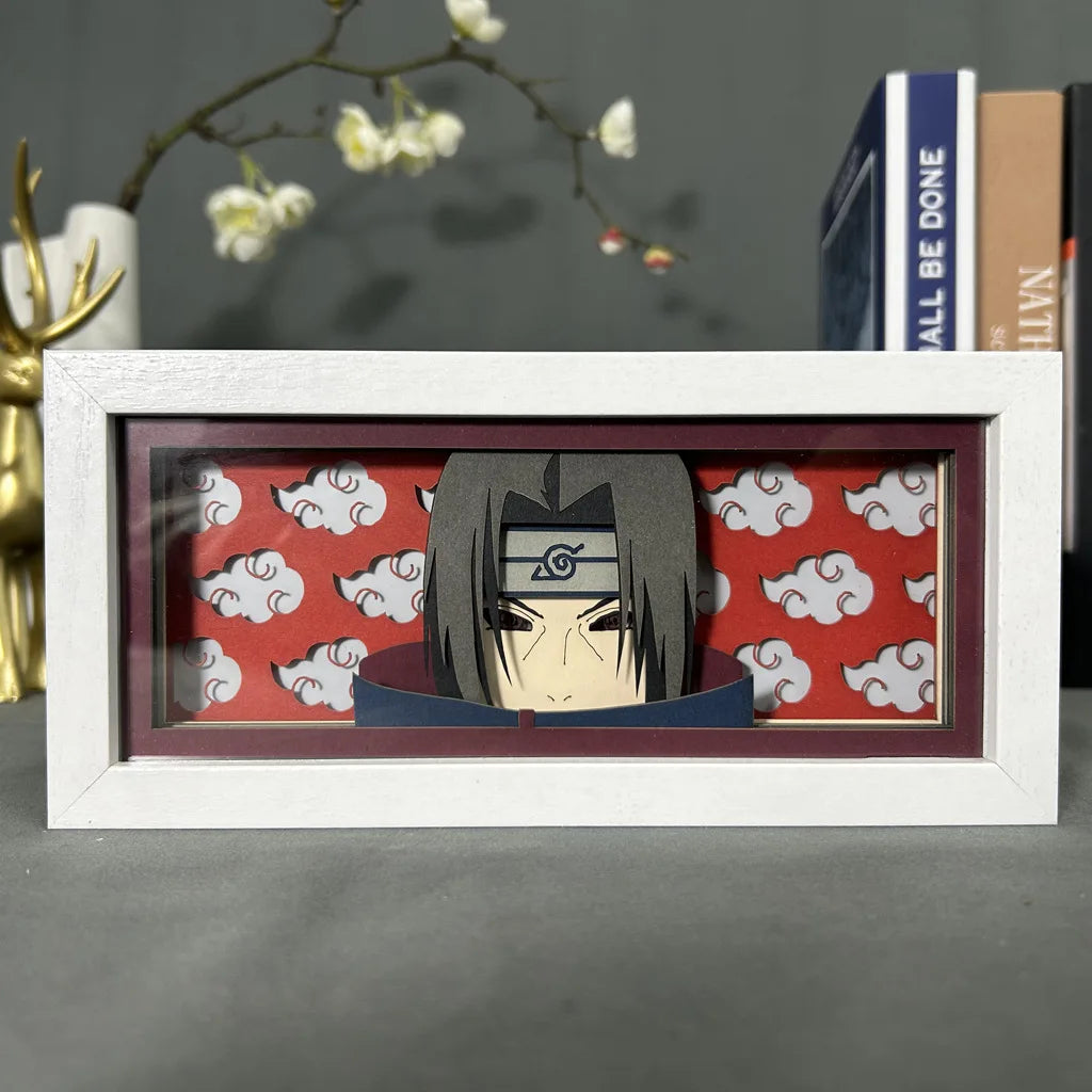 Uchiha Sasuke & Uzumaki Naruto 3D Anime LED Light Box