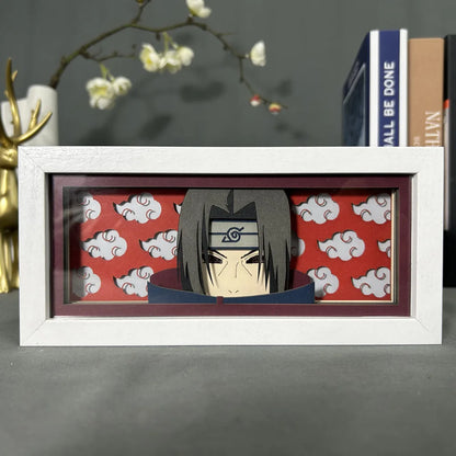 Uchiha Sasuke & Uzumaki Naruto 3D Anime LED Light Box
