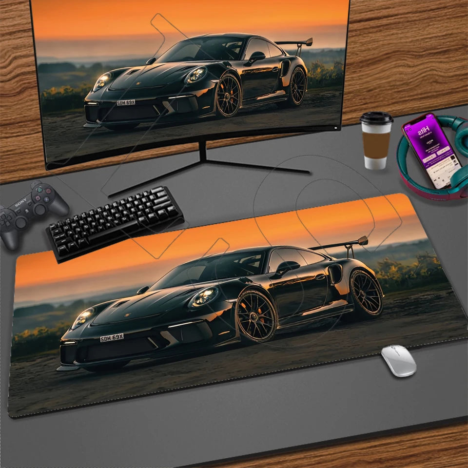 Sports Car XXL Gaming Mouse Pad – Non-Slip Desk Mat