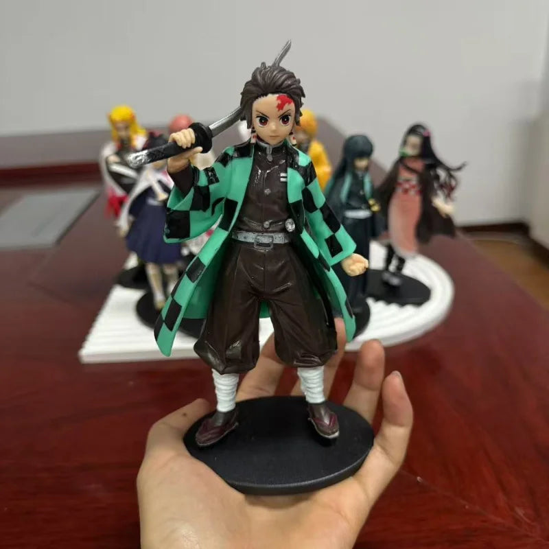 Demon Slayer PVC Anime Figure Set – 6 Collectible Action Figures