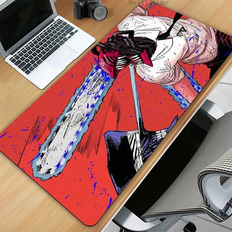 Chainsaw Man XL Gaming Desk Mat – Anime Extended Mousepad