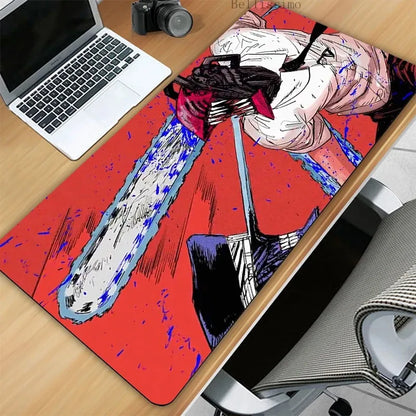 Chainsaw Man XL Gaming Desk Mat – Anime Extended Mousepad