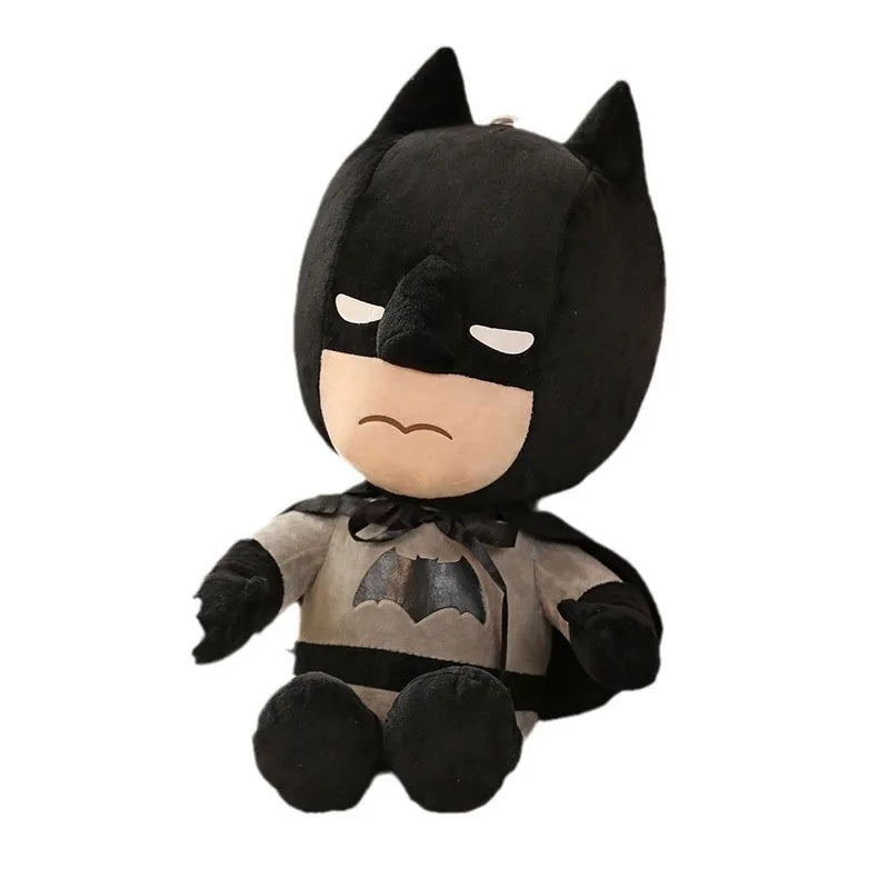 27cm Cute Anime Batman Plush Toy – Soft Stuffed Superhero Doll Gift