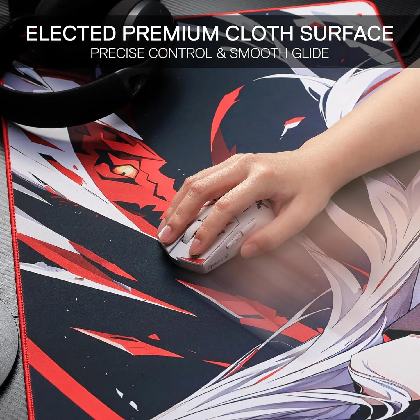 Redragon EISA P047 Anime Gaming Mouse Pad | Anti-Slip | Spill-Resistant | 5mm Thick