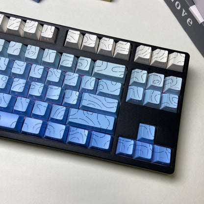 Aurora SideGlow Keycaps – Gradient RGB Shine-Through PBT