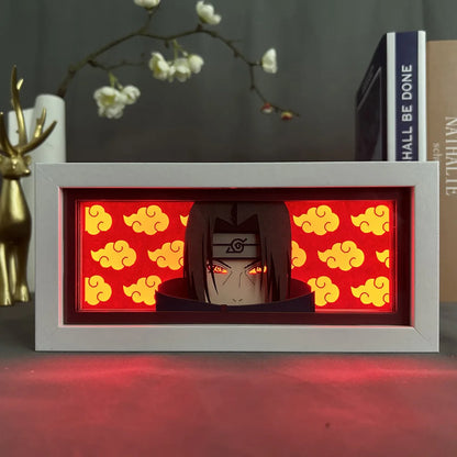 Uchiha Sasuke & Uzumaki Naruto 3D Anime LED Light Box