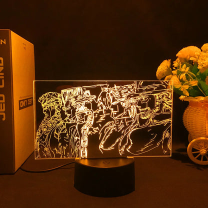 JoJo's Bizarre Adventure Hol 3D LED Night Light
