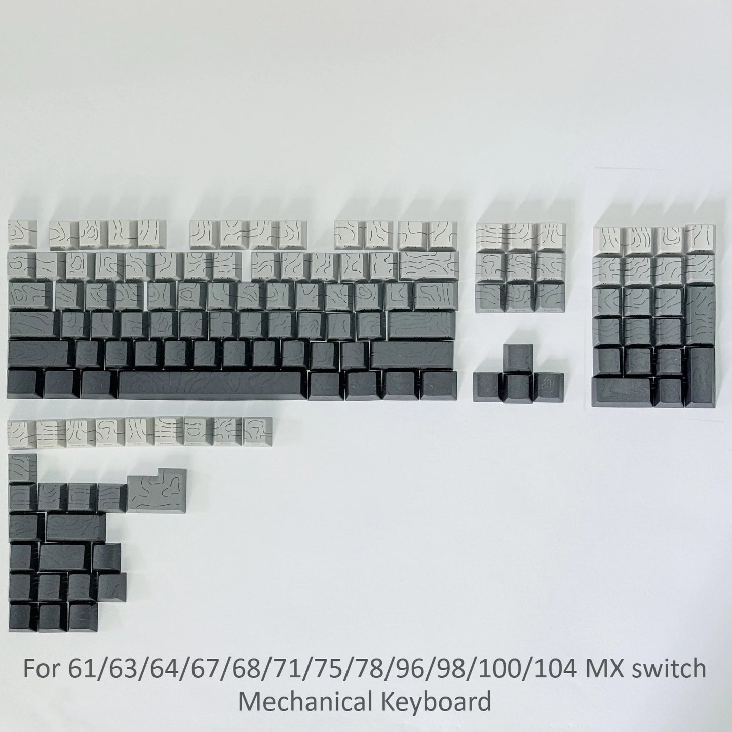 Aurora SideGlow Keycaps – Gradient RGB Shine-Through PBT