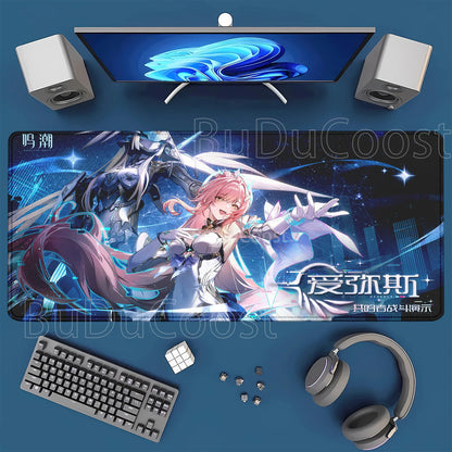 Gaming Mousepad Aemeath Wuthering  400x900mm HD Printing Desk Mat