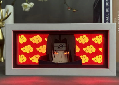 Uchiha Sasuke & Uzumaki Naruto 3D Anime LED Light Box