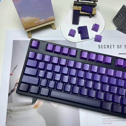 Aurora SideGlow Keycaps – Gradient RGB Shine-Through PBT