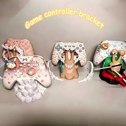 One Piece Controller Holder – Luffy, Zoro & Den Den Mushi Gamepad Stand for PS5, PS4, Xbox & Nintendo Switch