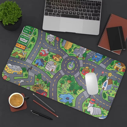 Retro City XXL Gaming Mouse Pad – Vintage Car Desk Mat