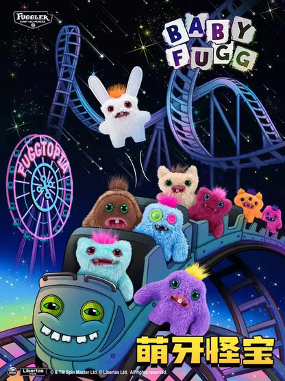Fuggler Ugly Teeth Monster Plush Toy – Cute Wide-Eyed Collectible Mini Plush Doll (8–9cm)
