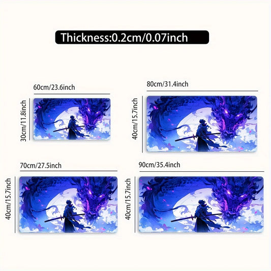 Anime Dragon Boy Large Gaming Mouse Pad Desk Mat