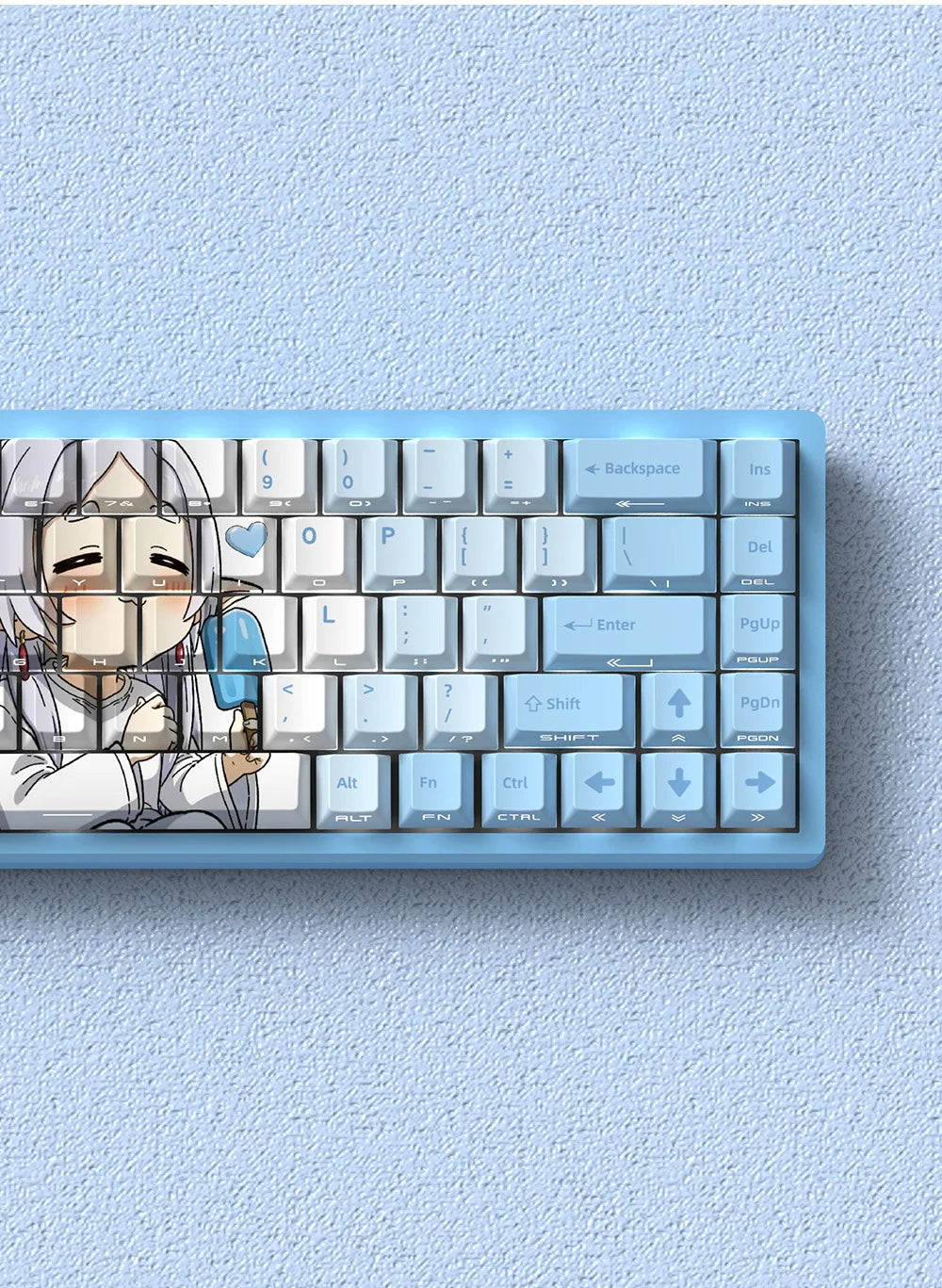 NEON SHOGUN Keycap Set – 129-Key Anime PBT Side-Glow Edition