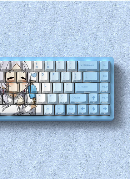 NEON SHOGUN Keycap Set – 129-Key Anime PBT Side-Glow Edition
