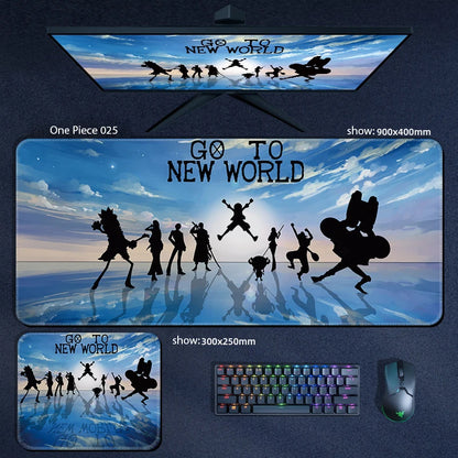 One Piece Anime Character XXL Gaming Mouse Pad – Luffy, Zoro & Crew Desk Mat