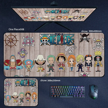One Piece Anime Character XXL Gaming Mouse Pad – Luffy, Zoro & Crew Desk Mat