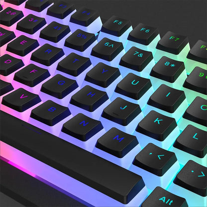 130-Key Pudding PBT Keycap Set – Double Shot Shine-Through Keycaps for 60%, 65%, 75%, TKL & Full Size RGB Mechanical Keyboards