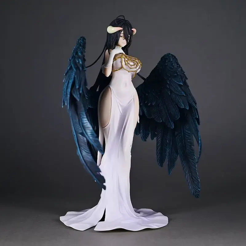 Overlord Albedo White Dress Winged GK Figure – Premium Anime Statue Collectible (Desk & Display Model)