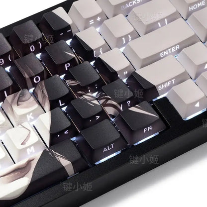 MAKIMA ECLIPSE Keycap Set – 82-Key Translucent PBT | Anime Edition